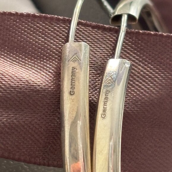 Classico Silver Hoops - Large - Picture 2 of 7